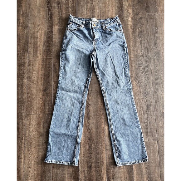 Signature Levi's Jeans Womens 12L (29X31) Blue Mid-Rise Bootcut Denim Misses - Picture 2 of 11